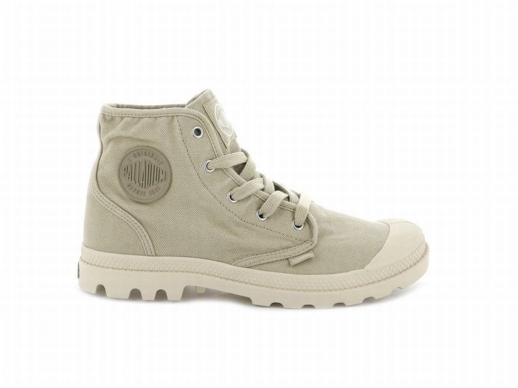Palladium Pampa Hi Women's Boots Green/Grey (HDCK58361)